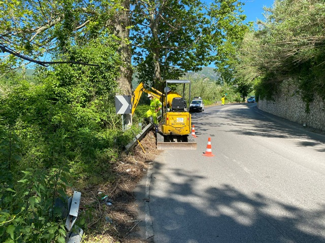 Pellezzano, avviati lavori di ampliamento pubblica illuminazione sulla SR88 a Cologna